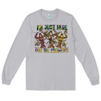 Moon Dust im just here for the crawfish Long Sleeve Tee - CowGirlArtShop