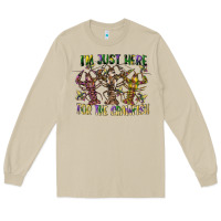 Mushroom im just here for the crawfish Long Sleeve Tee - CowGirlArtShop
