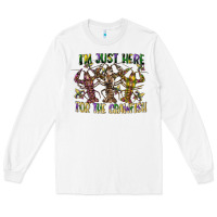 White im just here for the crawfish Long Sleeve Tee - CowGirlArtShop
