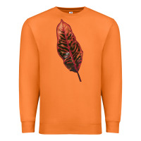 Carrot croton leaf Premium Sweatshirt - LillyAllenDesigns