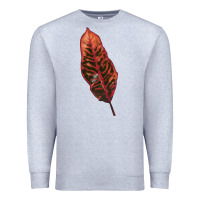 Heather Grey croton leaf Premium Sweatshirt - LillyAllenDesigns