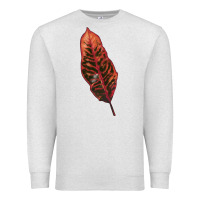 Oatmeal Heather croton leaf Premium Sweatshirt - LillyAllenDesigns