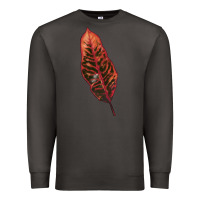 Smoke croton leaf Premium Sweatshirt - LillyAllenDesigns