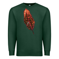 Sports Green croton leaf Premium Sweatshirt - LillyAllenDesigns