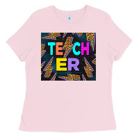 Bubblegum Pink Western Teacher Flash Tumbler Ladies Tee - LillyAllenDesigns