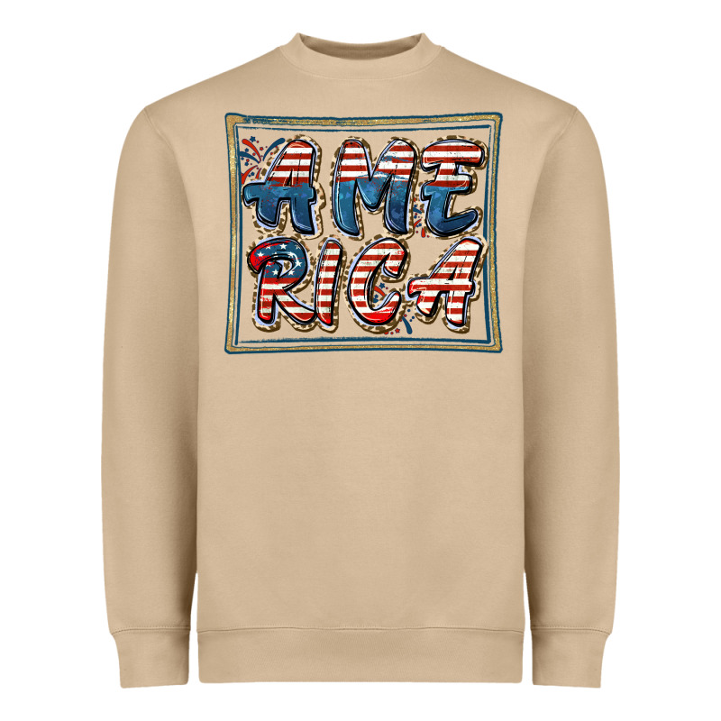 America Heavyweight Sweatshirt by FaDigitalArtStudio | Teevron