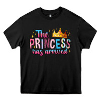 Black The Princess Has Arrived Heavy Core Tee - MaliasSmallBusiness