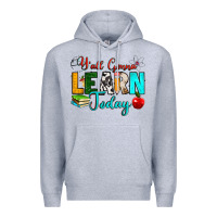 Heather Grey y'all gonna learn today Premium Hoodie - RanaPortraitStore
