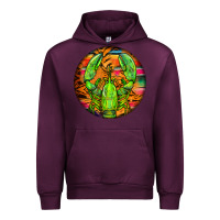 Mauve Wine lobster round Urban Hoodie - BarkalooDesign