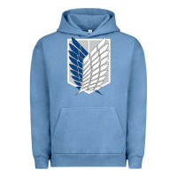 Pigment Pebble Blue wings of liberty Urban Hoodie - tuanDangUi