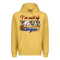 Antique Gold i' m out of your league Premium Hoodie - BundleAndBundleShop