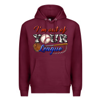 Burgundy i' m out of your league Premium Hoodie - BundleAndBundleShop