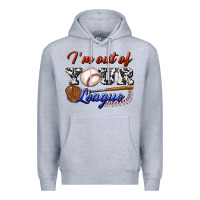 Heather Grey i' m out of your league Premium Hoodie - BundleAndBundleShop