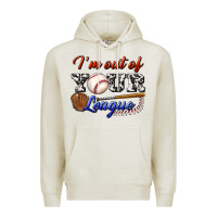 Oatmeal Heather i' m out of your league Premium Hoodie - BundleAndBundleShop