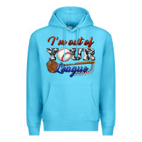 Ocean Blue i' m out of your league Premium Hoodie - BundleAndBundleShop