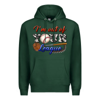 Sports Green i' m out of your league Premium Hoodie - BundleAndBundleShop