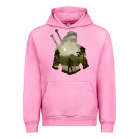 Fuchsia Pink the witcher geralt hero sword companion minima list illusion art Urban Hoodie - tuanDangUi