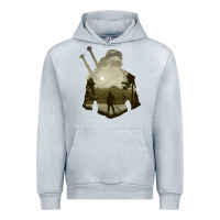 Heather Grey the witcher geralt hero sword companion minima list illusion art Urban Hoodie - tuanDangUi