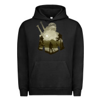 Pigment Black the witcher geralt hero sword companion minima list illusion art Urban Hoodie - tuanDangUi