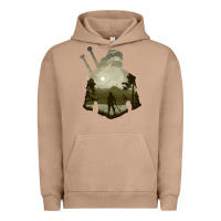 Pigment Burro the witcher geralt hero sword companion minima list illusion art Urban Hoodie - tuanDangUi