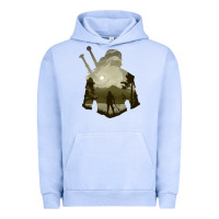 Pigment Grape Ice the witcher geralt hero sword companion minima list illusion art Urban Hoodie - tuanDangUi
