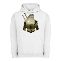 Pigment Lunar Rock the witcher geralt hero sword companion minima list illusion art Urban Hoodie - tuanDangUi