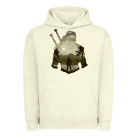 Pigment Pistachio the witcher geralt hero sword companion minima list illusion art Urban Hoodie - tuanDangUi