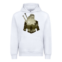 The Witcher Geralt Hero Sword Companion Minima List Illusion Art Urban Hoodie | Teevron