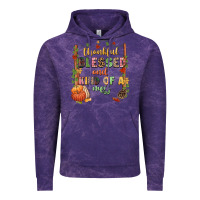 Cloud Purple Thankful blessed and kind of a mess Vintage Hoodie - NancyCooperArtShop