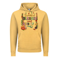 Vintage Mustard Thankful blessed and kind of a mess Vintage Hoodie - NancyCooperArtShop