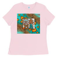 Bubblegum Pink Fall Autumn Leopard Serape Mama Ladies Tee - LillyAllenDesigns