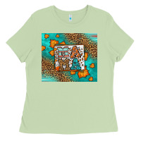 Matcha Fall Autumn Leopard Serape Mama Ladies Tee - LillyAllenDesigns