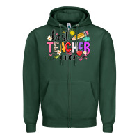 Sports Green iBest Teacher Ever Zipper Hoodie - CowhideDigitalArt