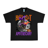 Black Black cat apothecary Urban Heavy Tee - NancyCooperArtShop