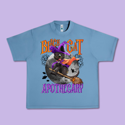 Black Cat Apothecary Urban Heavy Tee Designed By Nancycooperartshop