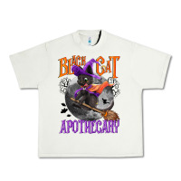Pistachio Black cat apothecary Urban Heavy Tee - NancyCooperArtShop