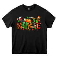 Black fall nurse Heavy Core Tee - MaliasSmallBusiness