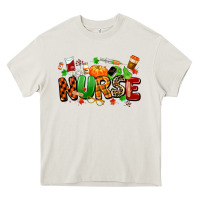 Cream fall nurse Heavy Core Tee - MaliasSmallBusiness