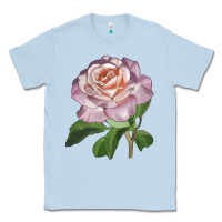 Dusty Blue belinda's blush rose Classic Tee - LillyAllenDesigns
