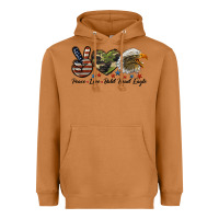 Meerkat peace love bald head eagle Heavyweight Hoodie - LillyAllenDesigns