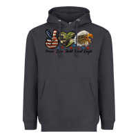 Smoke peace love bald head eagle Heavyweight Hoodie - LillyAllenDesigns