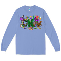Colony Blue cma mardi gras cowgirl Long Sleeve Tee - CowGirlArtShop