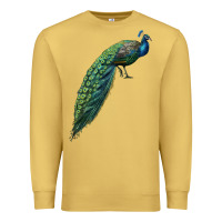 Antique Gold Peacock Premium Sweatshirt - LillyAllenDesigns