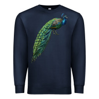 Navy Peacock Premium Sweatshirt - LillyAllenDesigns