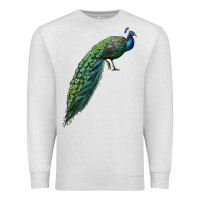 Oatmeal Heather Peacock Premium Sweatshirt - LillyAllenDesigns