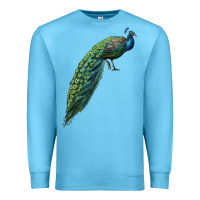 Ocean Blue Peacock Premium Sweatshirt - LillyAllenDesigns