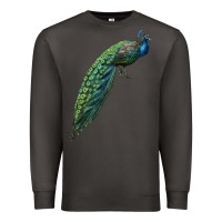 Smoke Peacock Premium Sweatshirt - LillyAllenDesigns