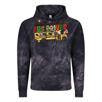 Cloud Black santas favorite bus driver Vintage Hoodie - texasbilliewilder