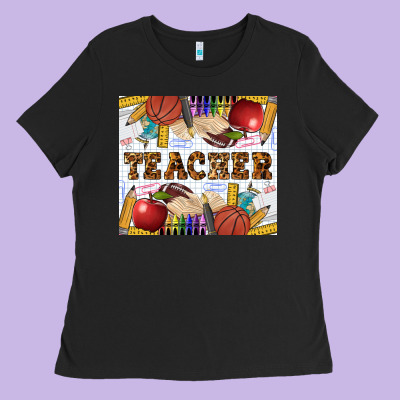 Western Teacher Tumbler Ladies Tee Designed By Lillyallendesigns