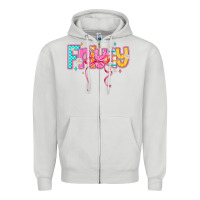 Dove Grey friyay Zipper Hoodie - CowhideDigitalArt